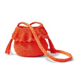 Rhode x Target Crochet Bucket Bag Orange NWT